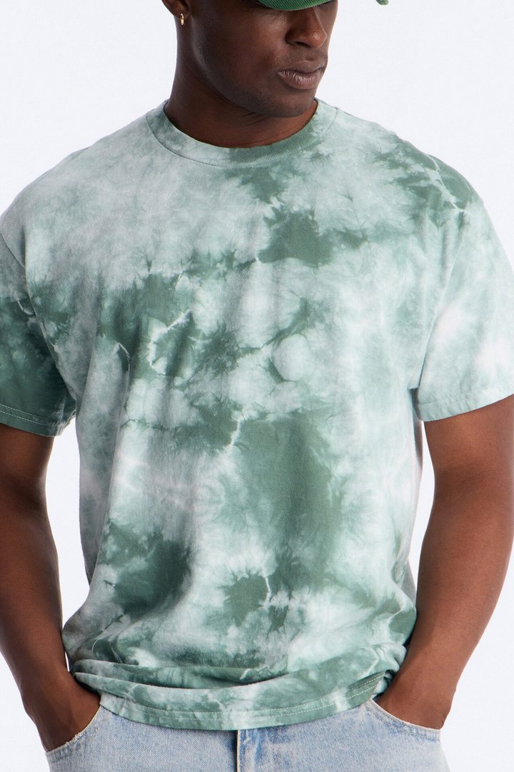 The Crystal Oversized Tee - Green/combo