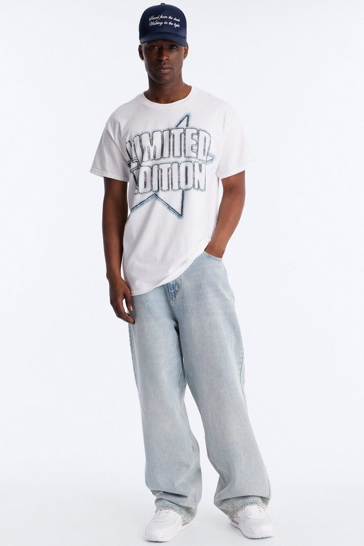 Limited Edition Oversized Short Sleeve Tee - White