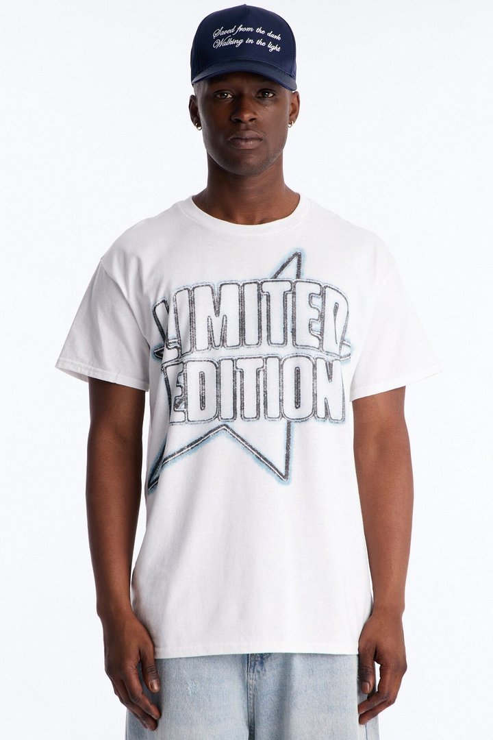 Limited Edition Oversized Short Sleeve Tee - White