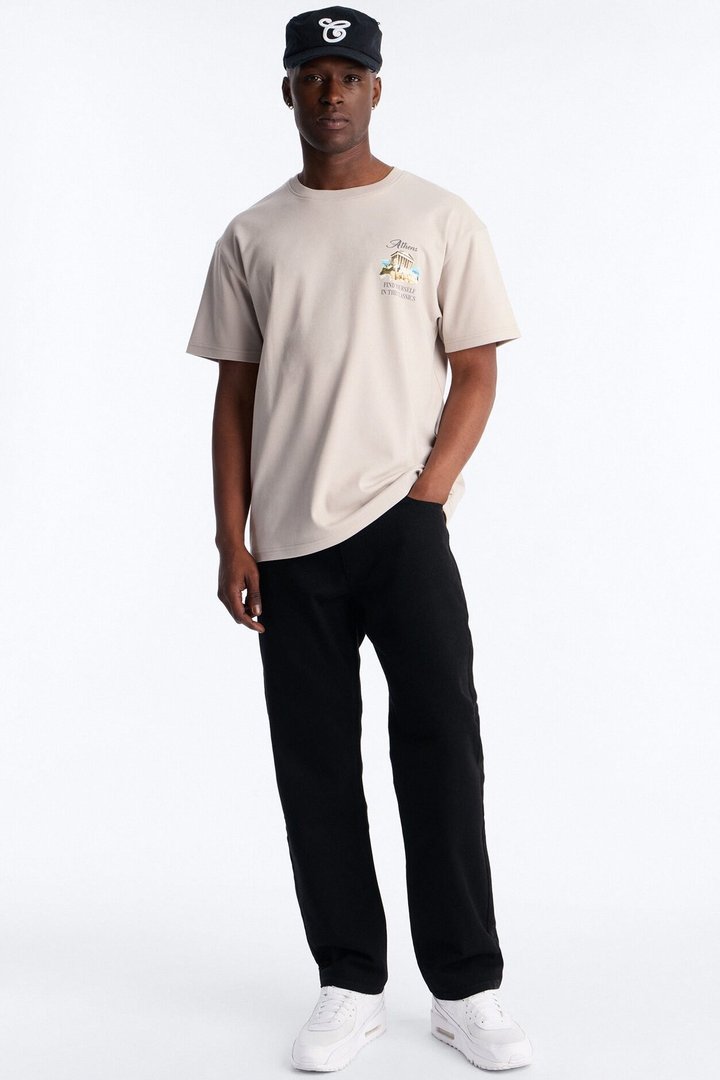 Athens Odyssey Heavy Weight Short Sleeve Tee - Sand