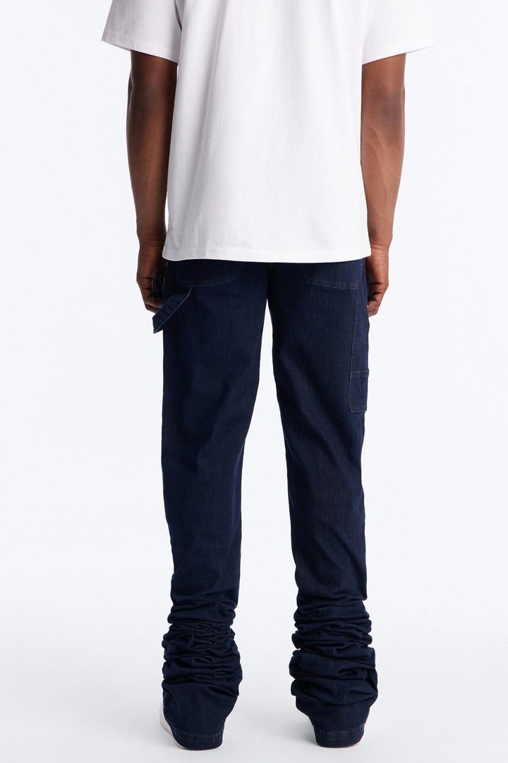 Ultra Stacked Skinny Caprenter Jean - Dark Wash