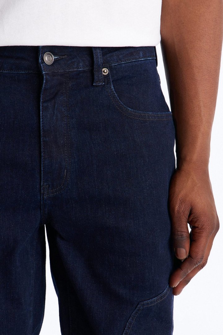 Ultra Stacked Skinny Caprenter Jean - Dark Wash