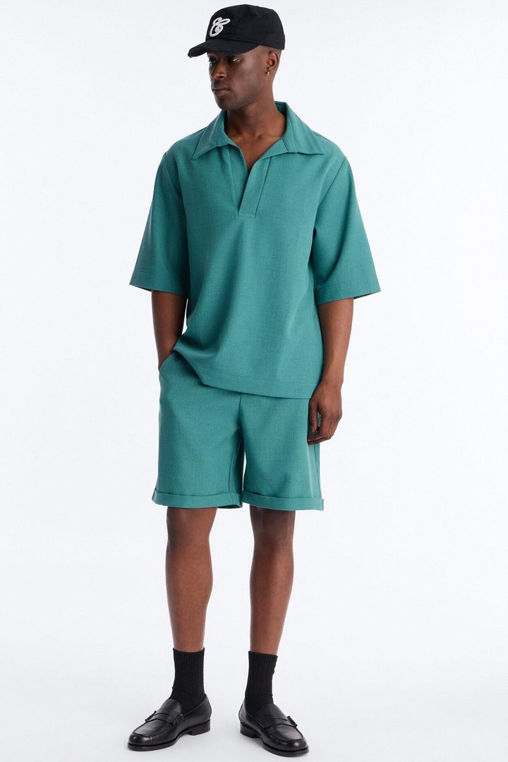 Sorrento Relaxed Trouser Short - Teal