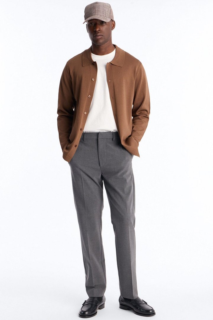 Windsor Luxe Slim Trouser - Charcoal