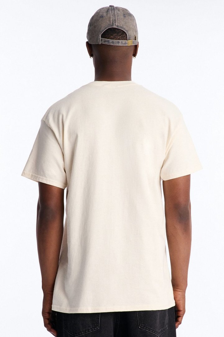 Hustler By Nature Oversized Short Sleeve Tee - Natural