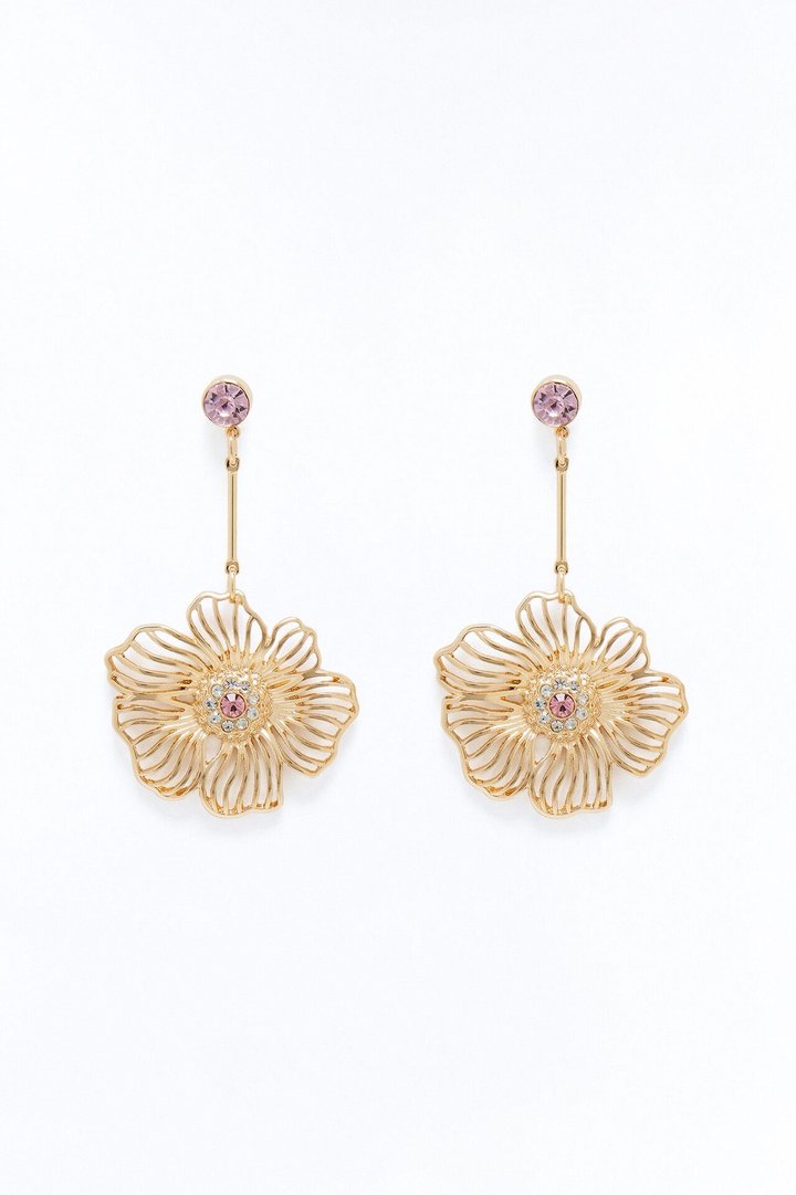 Little Miss Petal Earrings - Pink