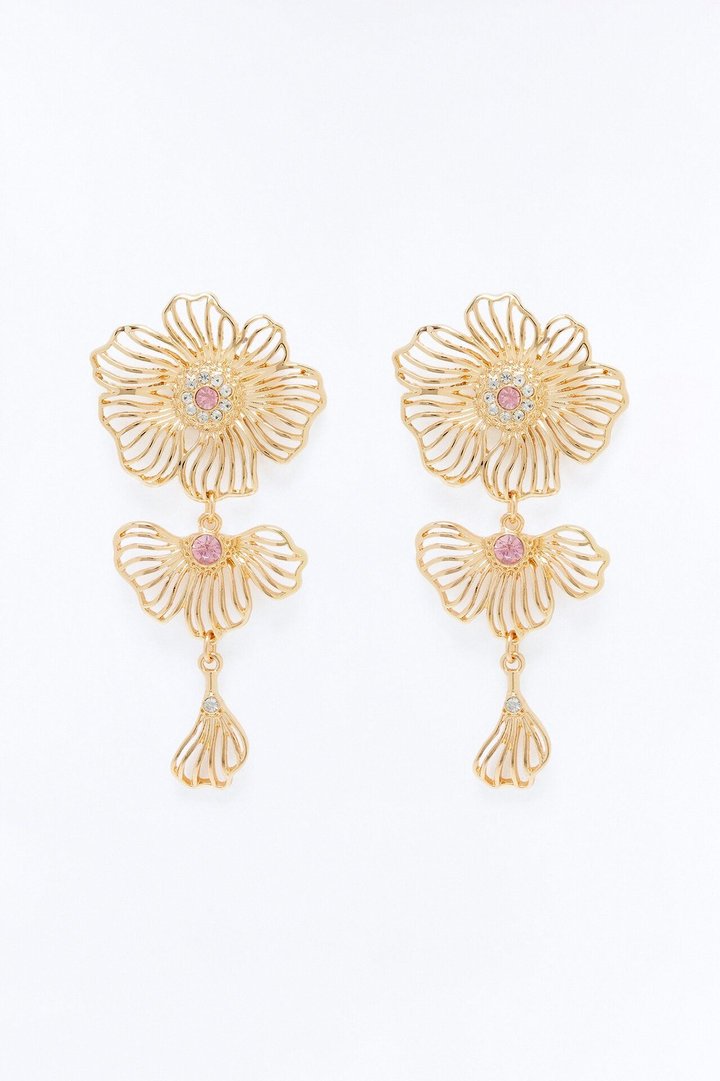 Poppy Fields Earrings - Pink