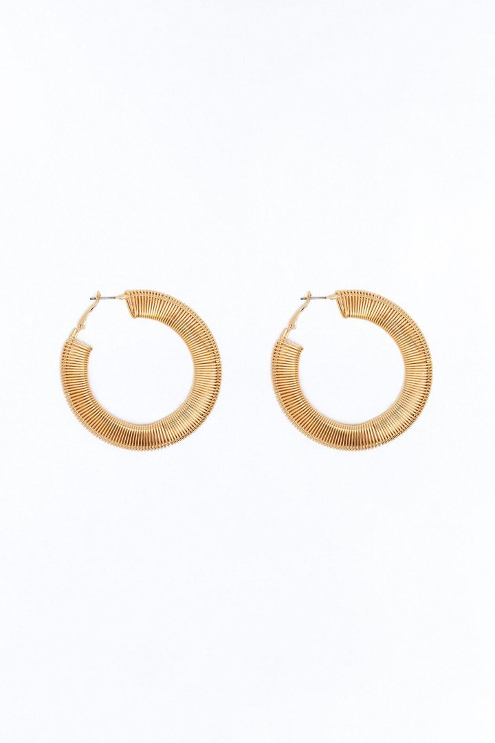 In A Loop Hoop Earrings - Gold
