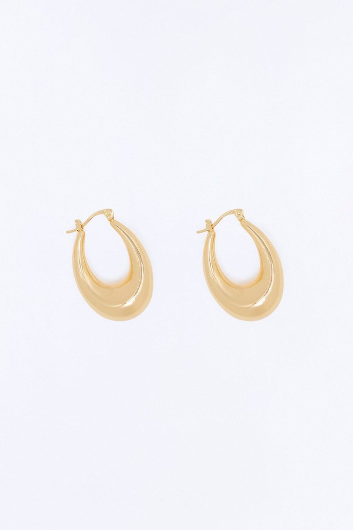 Go To Chunky Hoop Earrings - Gold