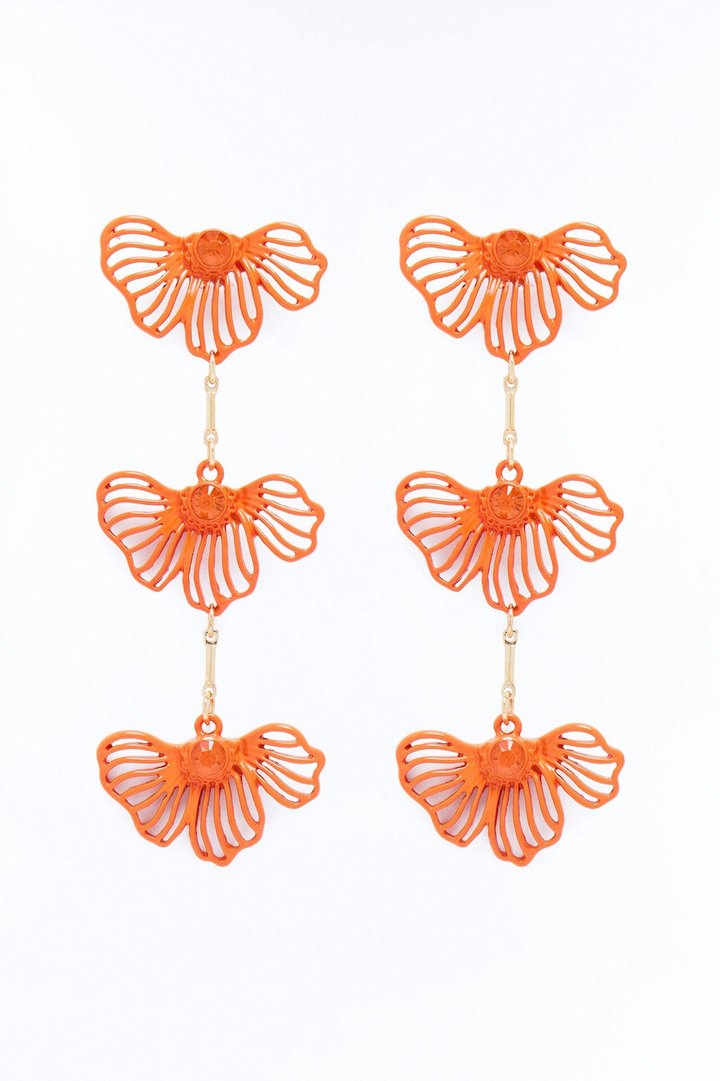 Garden Crush Earrings - Orange