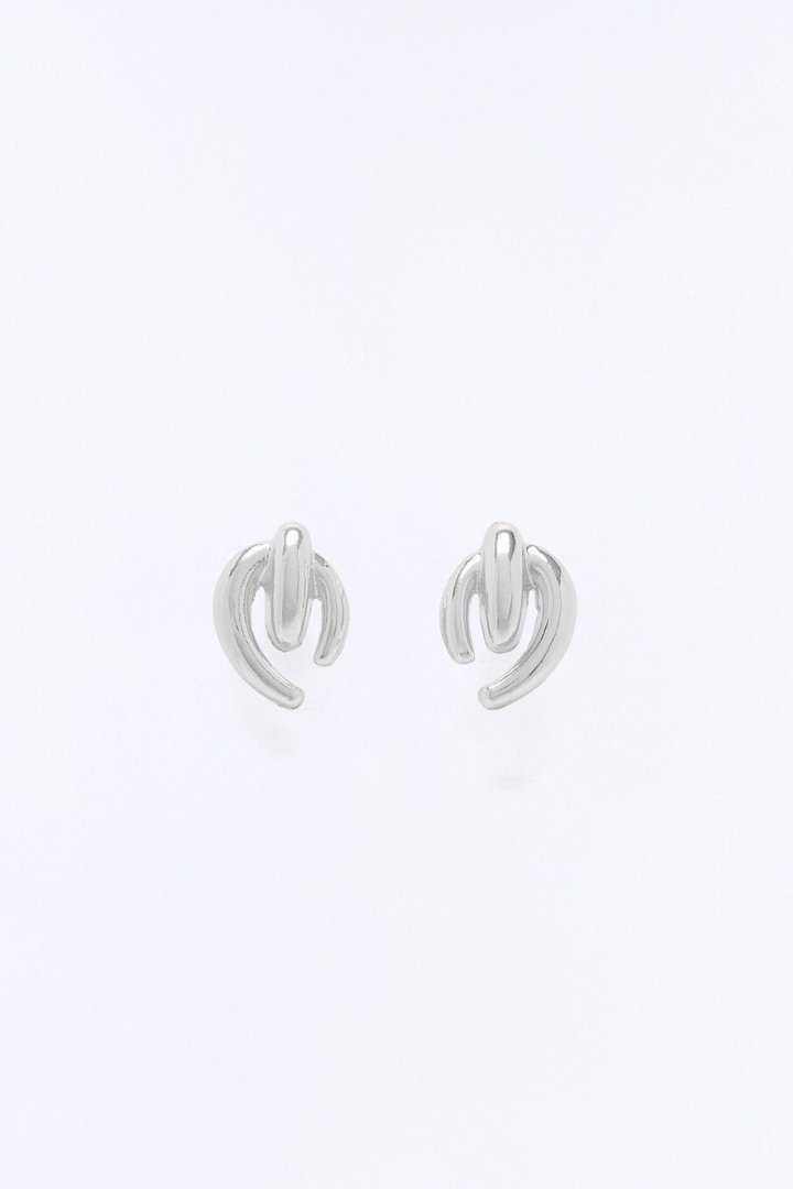 Scarlet Stud Earrings - Silver