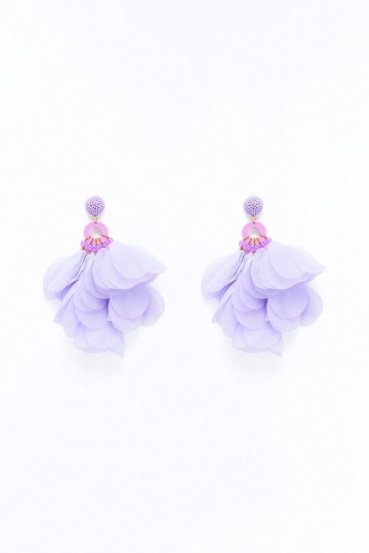 Dancing In The Garden Earrings - Lavender