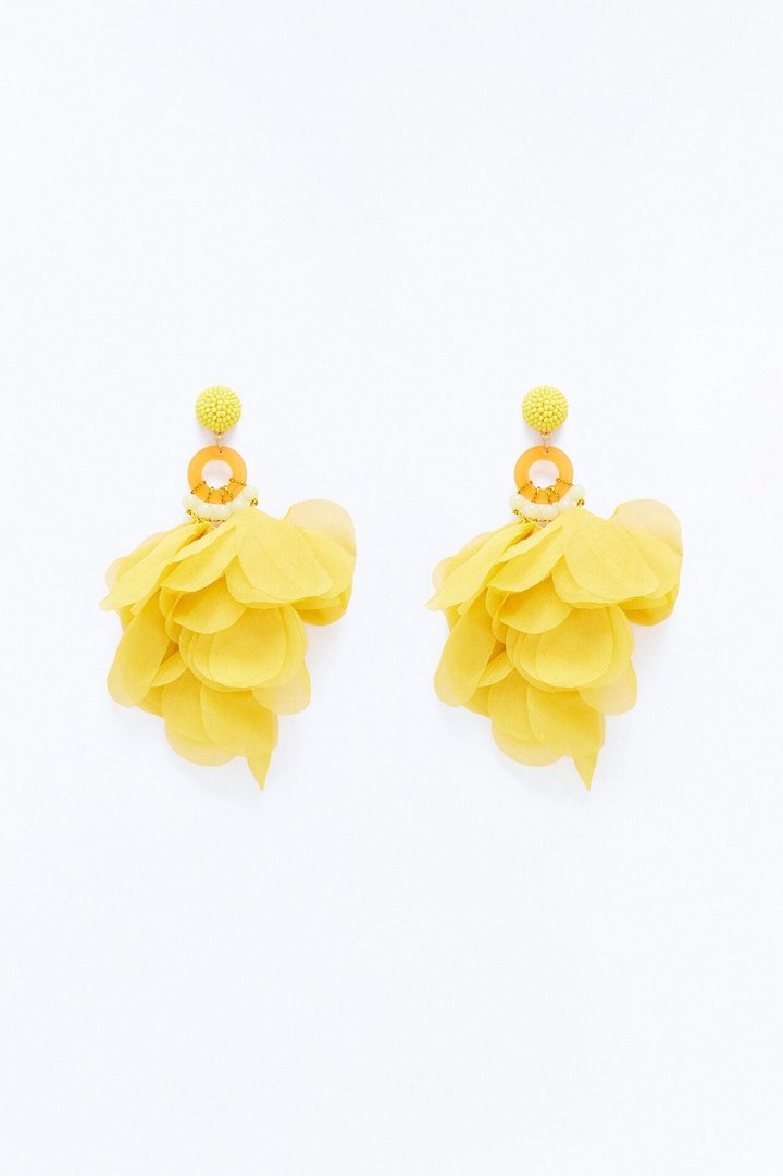 Dancing In The Garden Earrings - Yellow