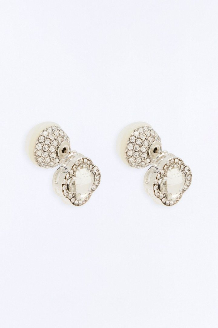 Aurora Cut Earrings - Silver