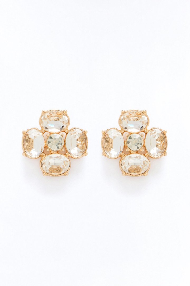 Shine Under The Sun Stud Earrings - Gold