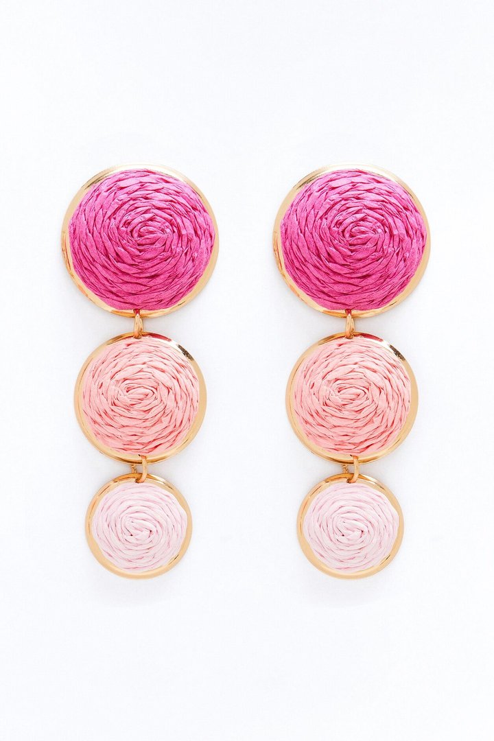 Caught In A Daydream Earrings - Pink/combo