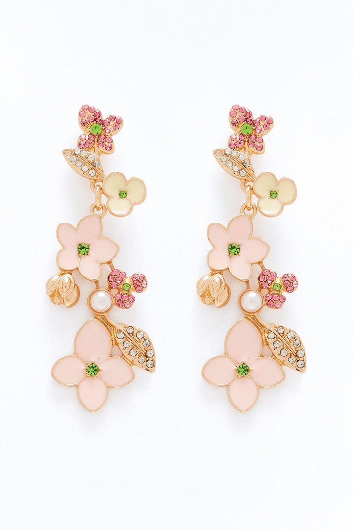 Darling You Drop Earrings - Pink/combo