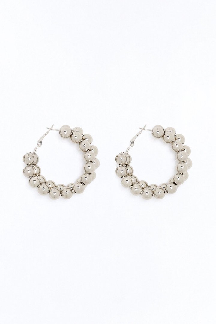 No Doubts Hoop Earrings - Silver