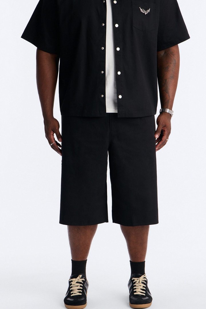 Baggy Winged Viper Short - Black