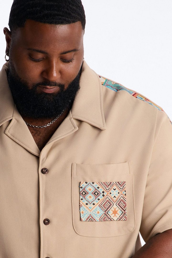 Suburban Rebel Button Up Shirt - Multi Color