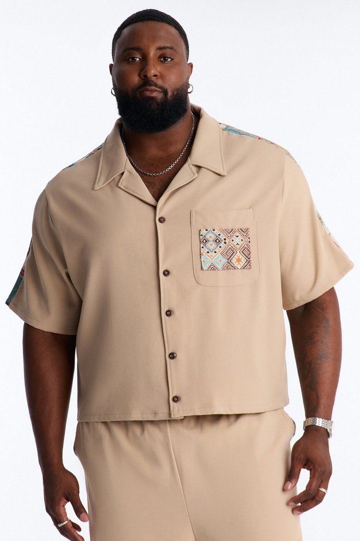 Suburban Rebel Button Up Shirt - Multi Color