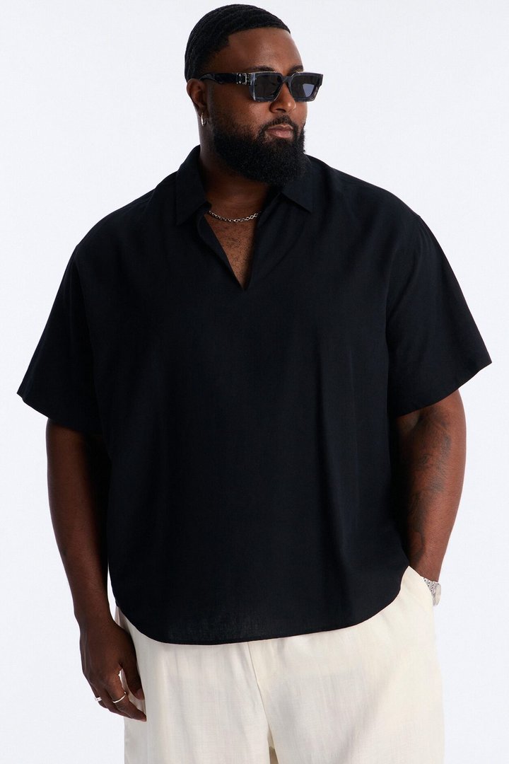 Bahamas Easy Flow Short Sleeve Shirt - Black