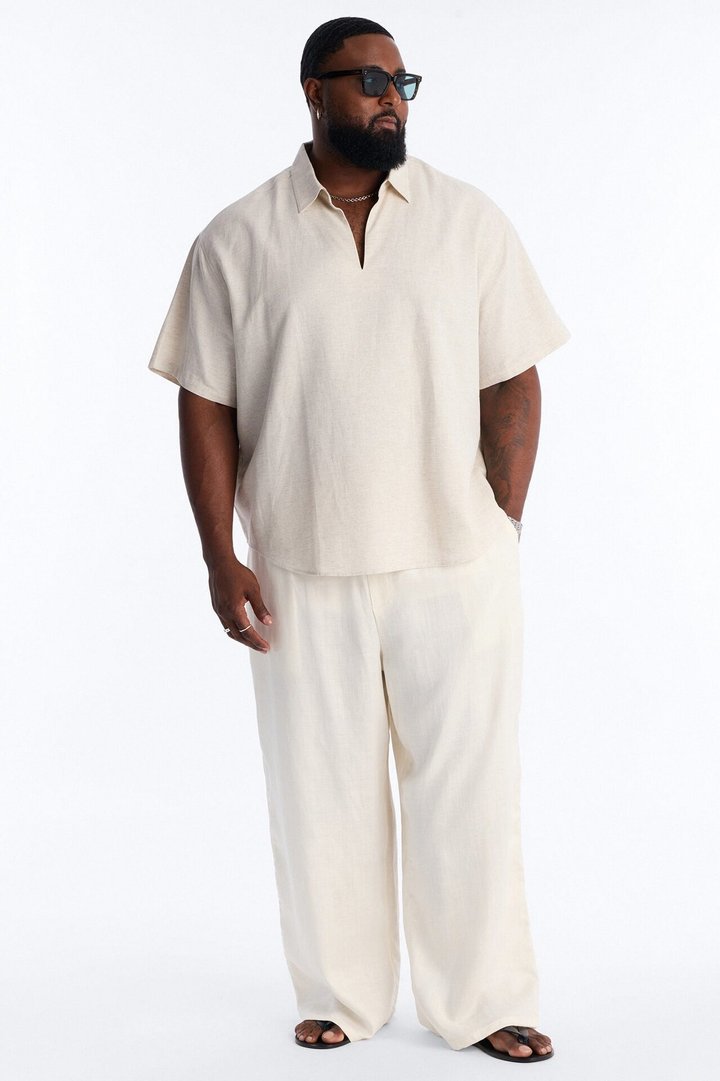 Bahamas Easy Flow Short Sleeve Shirt - Oatmeal