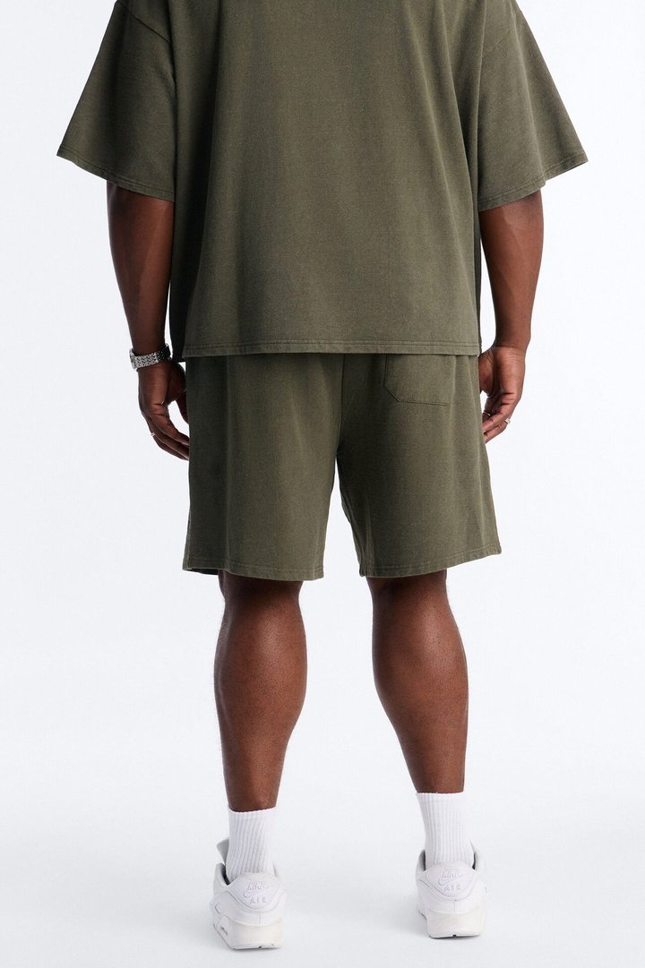 Self Made Patch Relaxed Sweatshort - Hunter Green