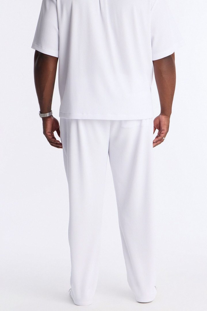 Show Up Slim Slit Pants - White