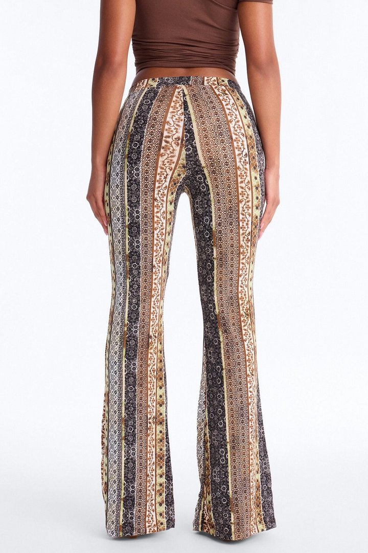 Adria Flare Pant - Green/combo