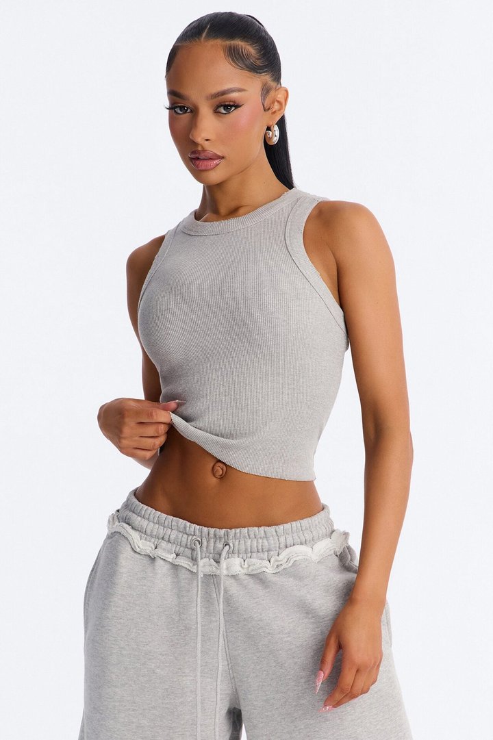 Laura Fleece Jort Set - Grey