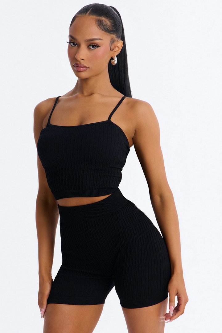 Smooth Intensions Seamless Biker Short Set - Black