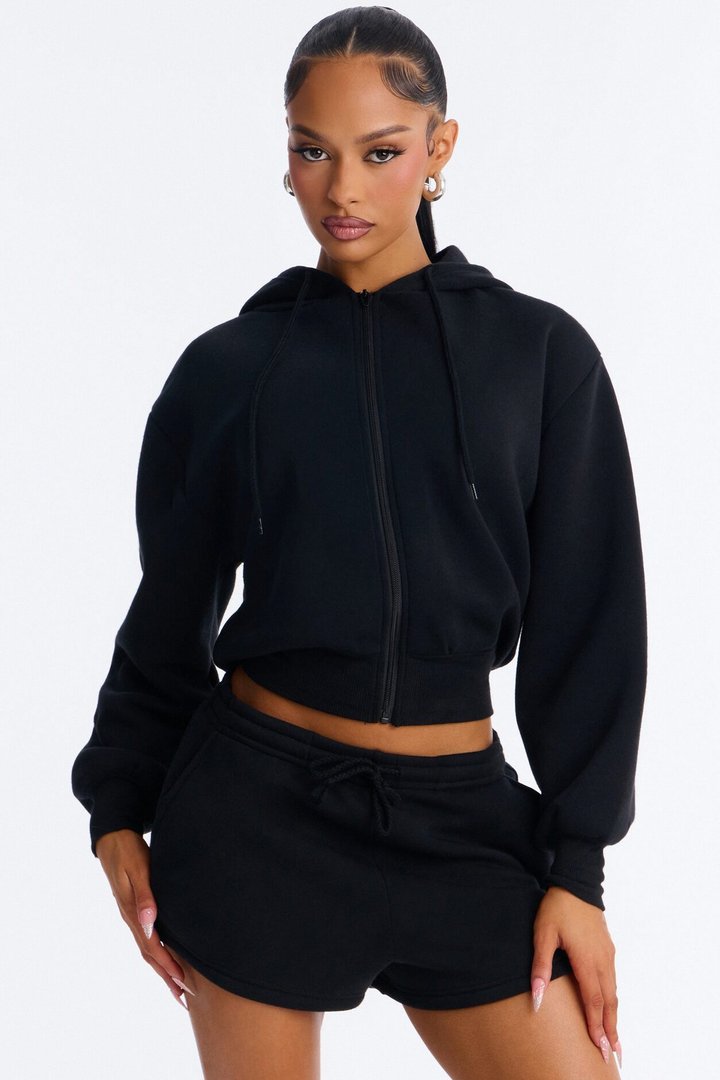 Bride To Be Fleece Short Set - Black/Pink