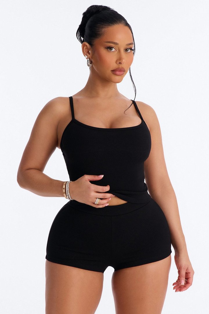 Riley Snatched Mini Short Set - Black