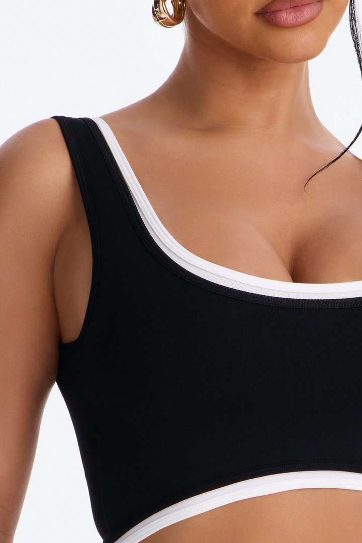 Marielle Sports Bra Legging Set - Black/White