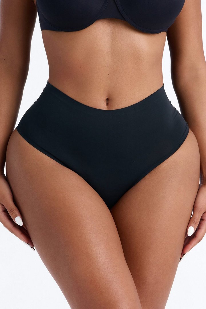 Soft Form Smoothing High Waisted Brief Panty - Black