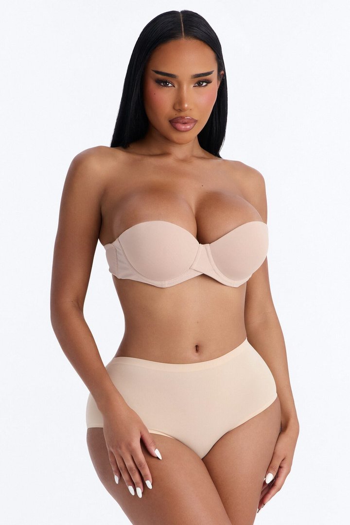 Soft Form Smoothing High Waisted Brief Panty - Sand