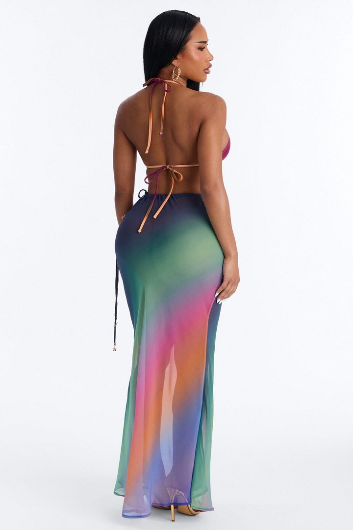 Venice Vibe Bikini And Sarong - Multi Color