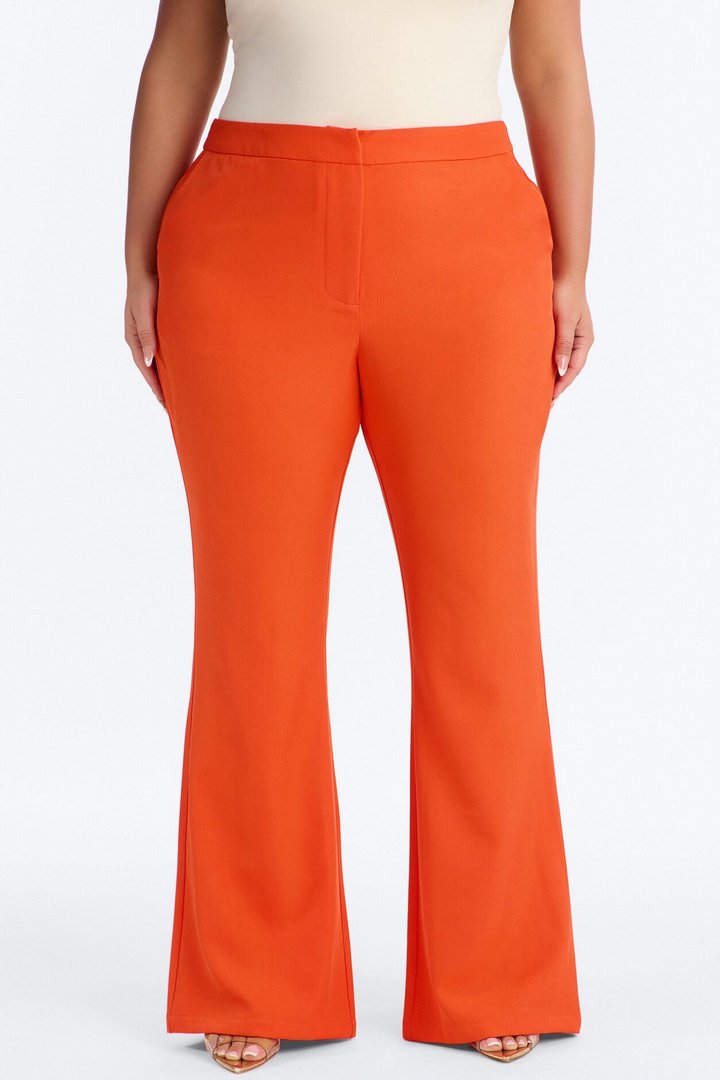 Breaking Even Flare Trouser - Tangerine
