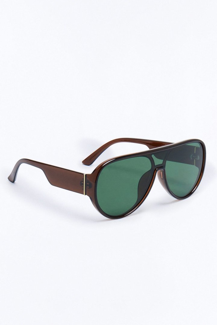 Find My Way Aviator Sunglasses - Brown