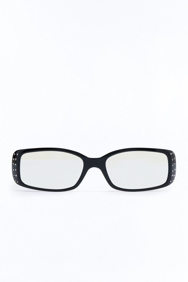 Baddie Book Club Blue Light Glasses - Black