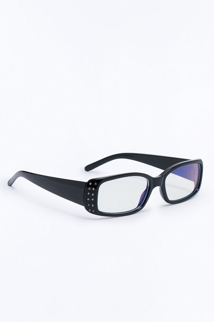 Baddie Book Club Blue Light Glasses - Black