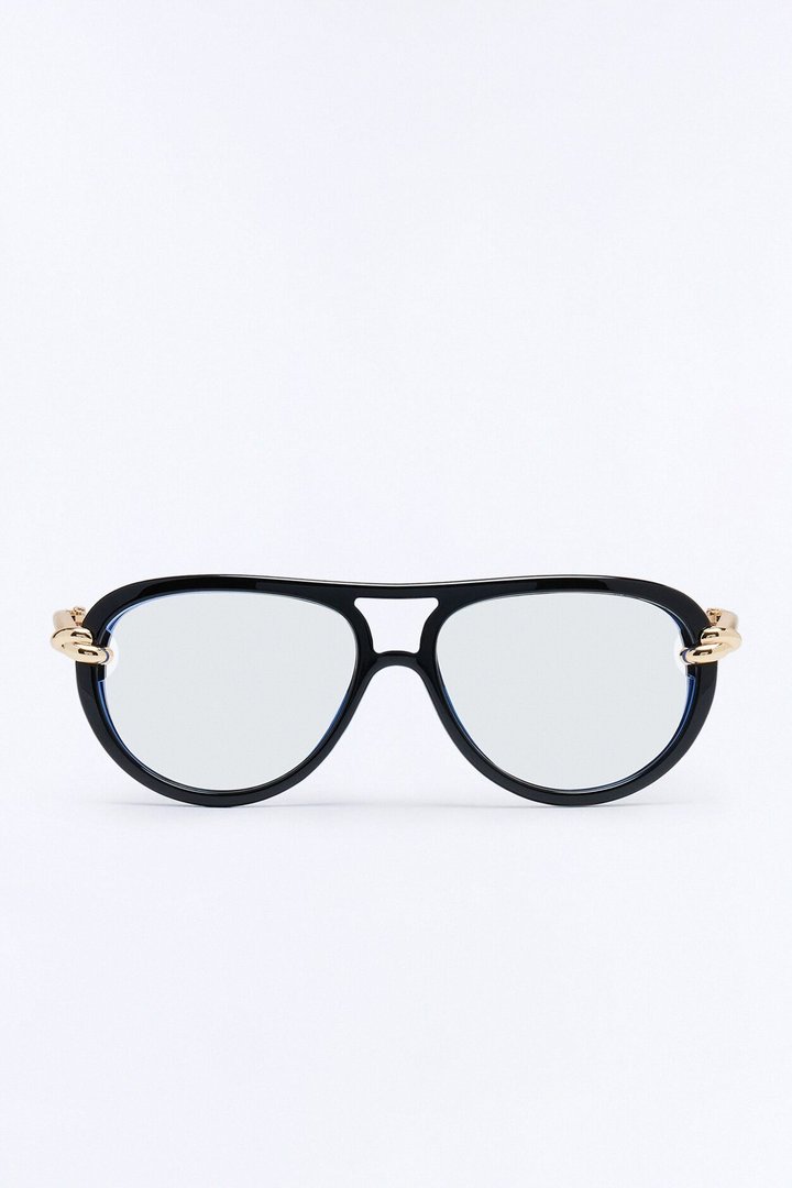 Knoty Girl Blue Light Glasses - Black