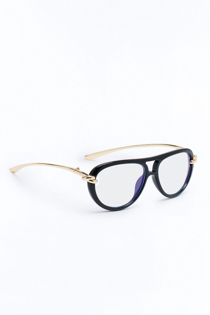 Knoty Girl Blue Light Glasses - Black