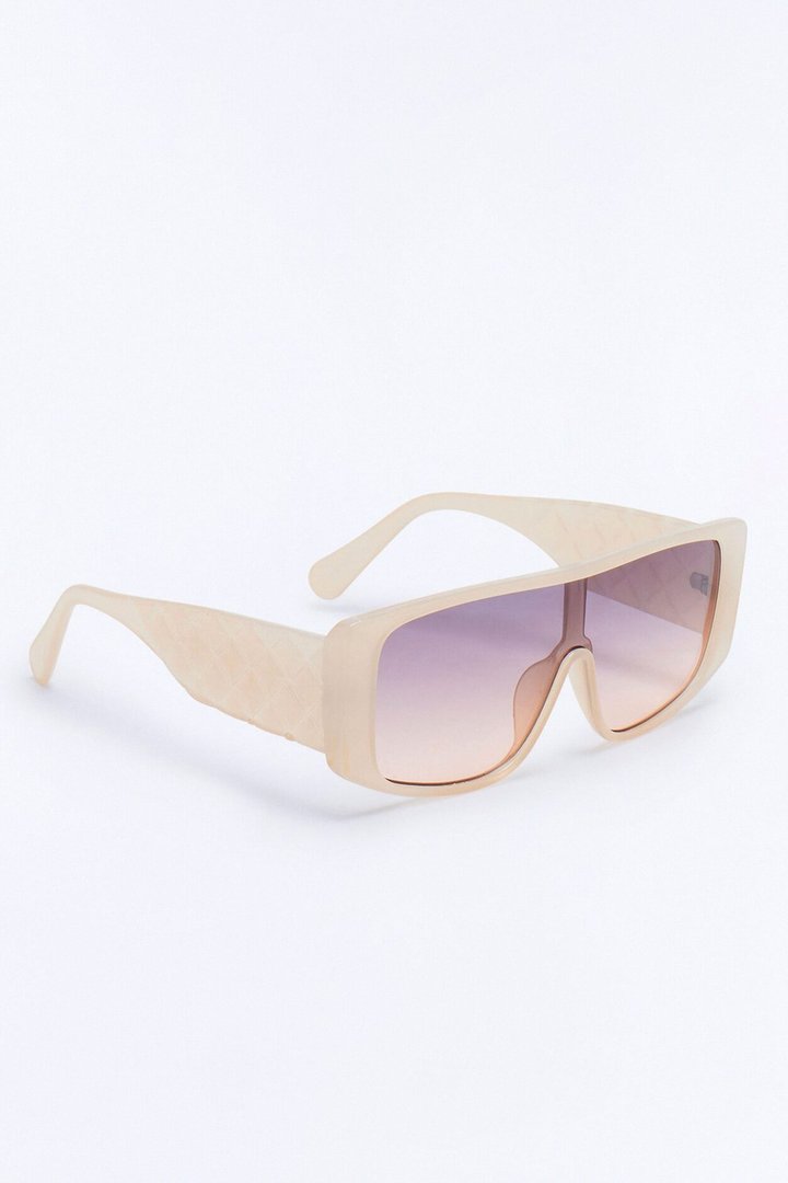 Quilted With Class Sunglasses - Ivory