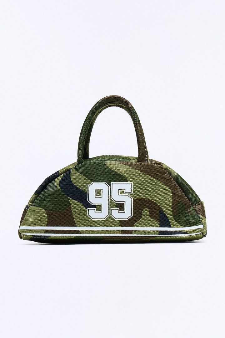 Street Famous Canvas Satchel Handbag - Camouflage