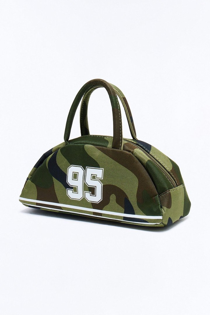 Street Famous Canvas Satchel Handbag - Camouflage