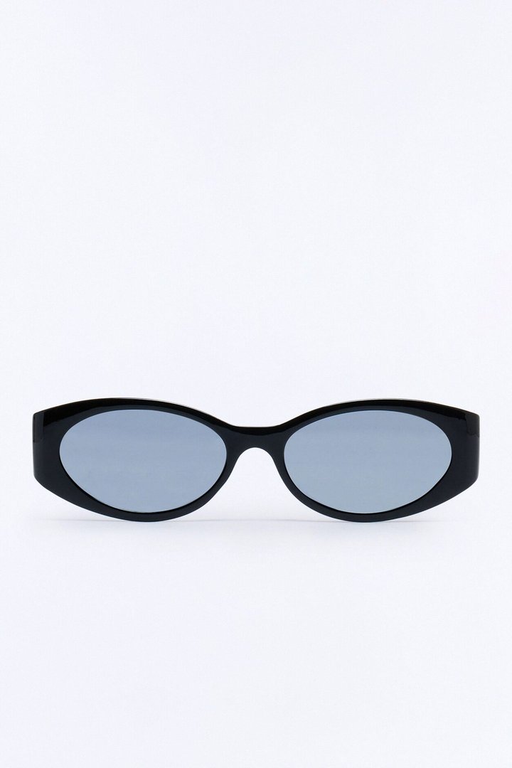 Crescent Moon Glow Sunglasses - Black