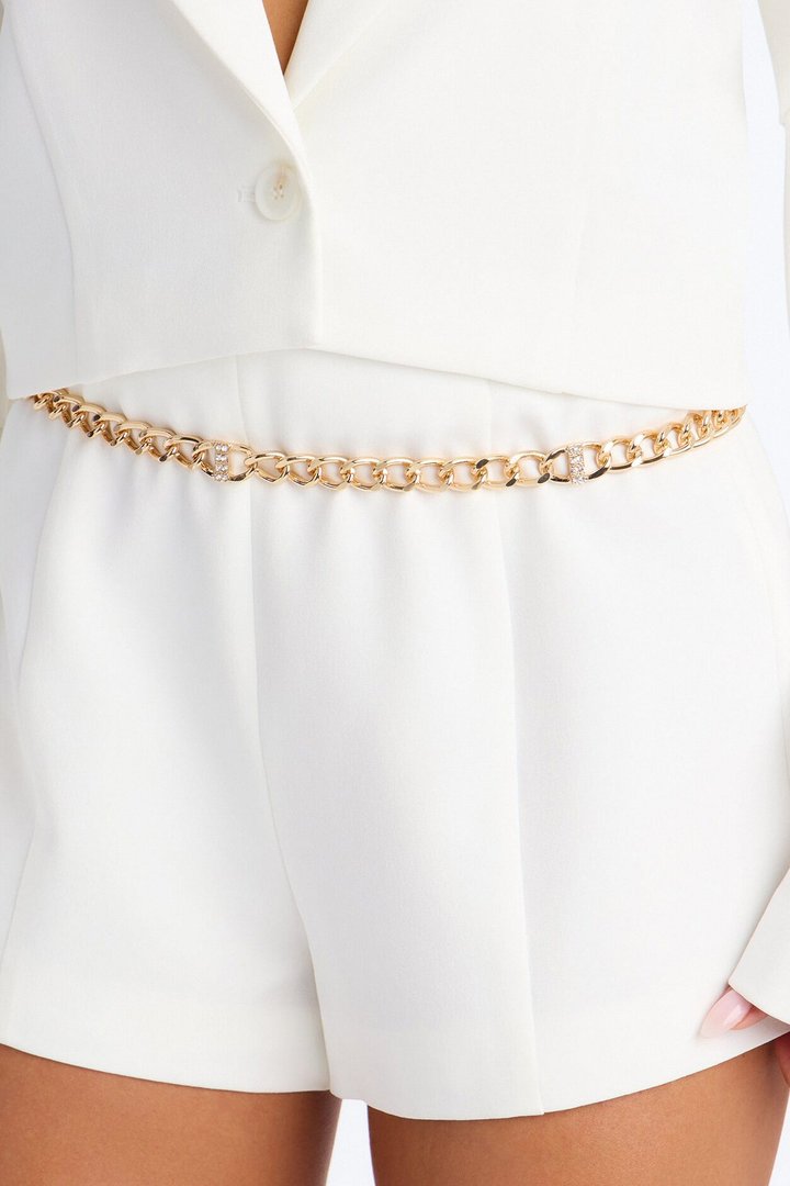 Steel Cold Chain Belt - Gold