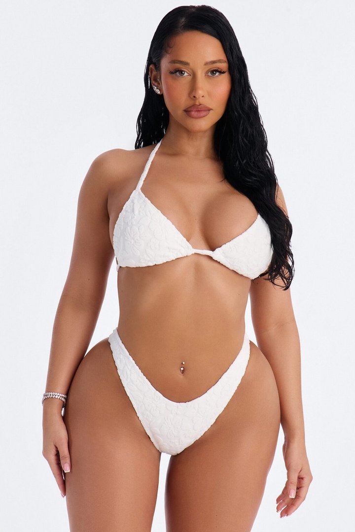 Your One And Only Bikini And Coverup Short Set - White